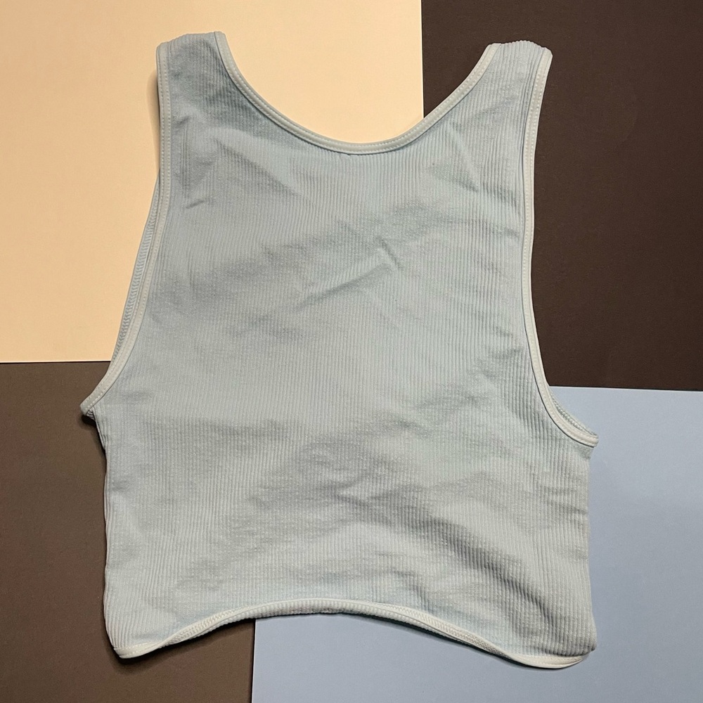 Blue Reversible Tie Top
